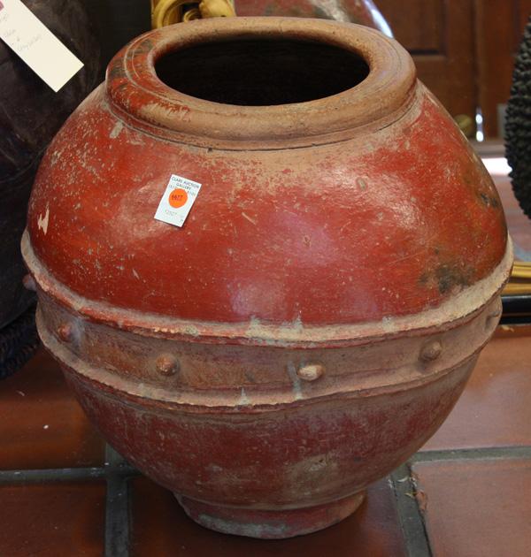 Djenne clay vessel: West African, possibly Djenne, Mali, ceramic vessel, several hundred years old