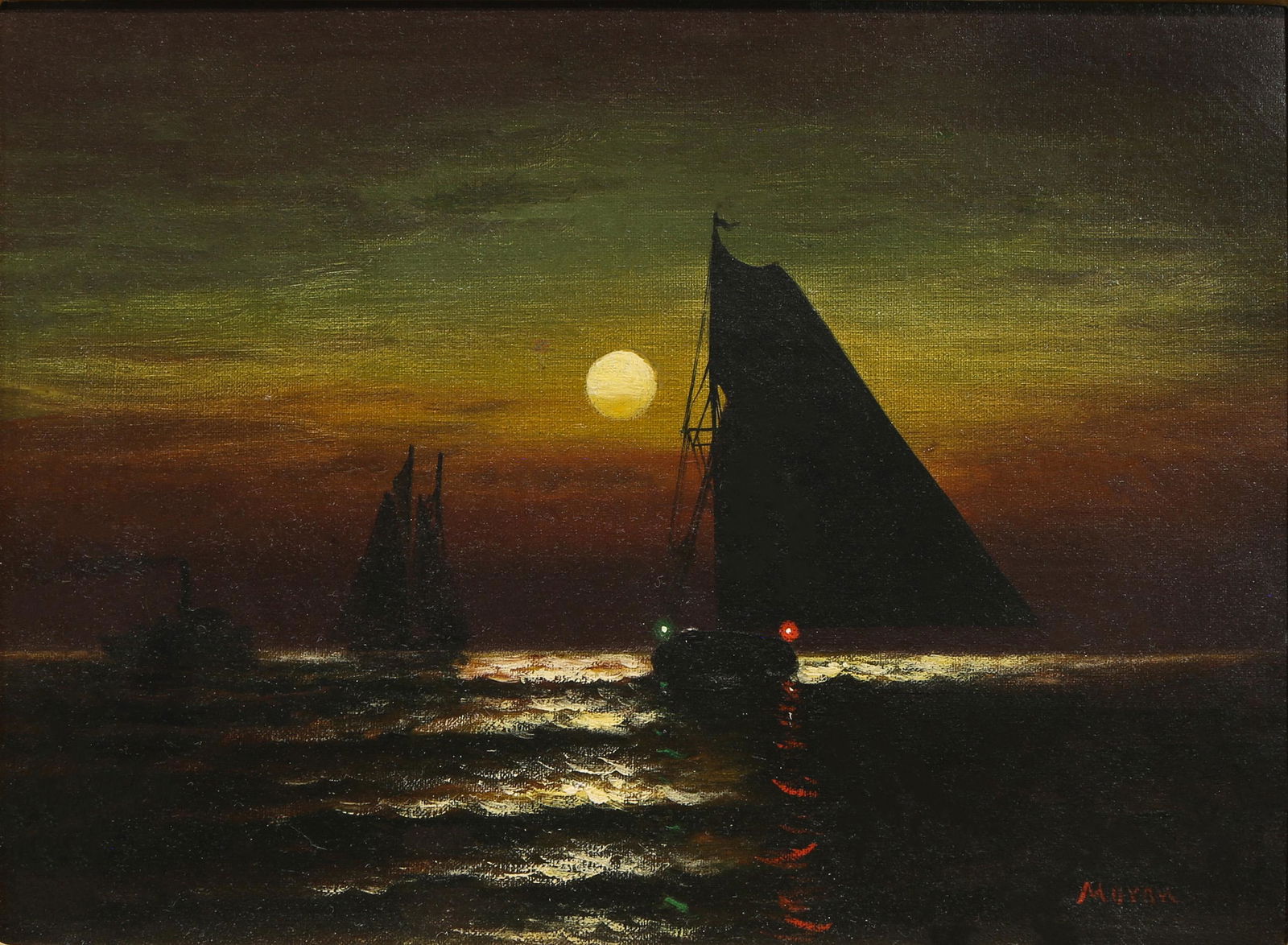 Painting, Edward Moran (1 of 4)