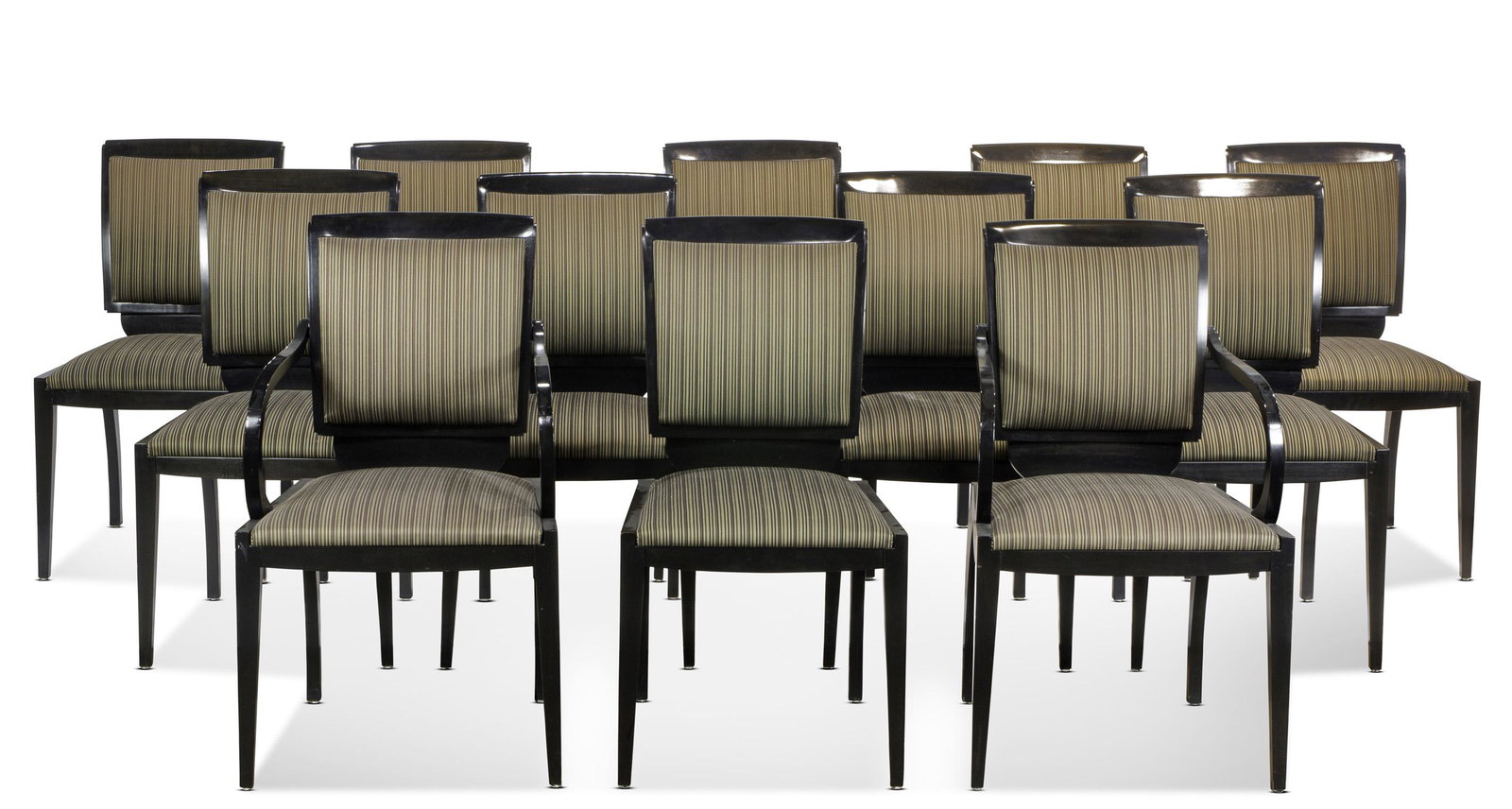 (lot of 12) A group of ebonized Napoleon III dining (1 of 3)