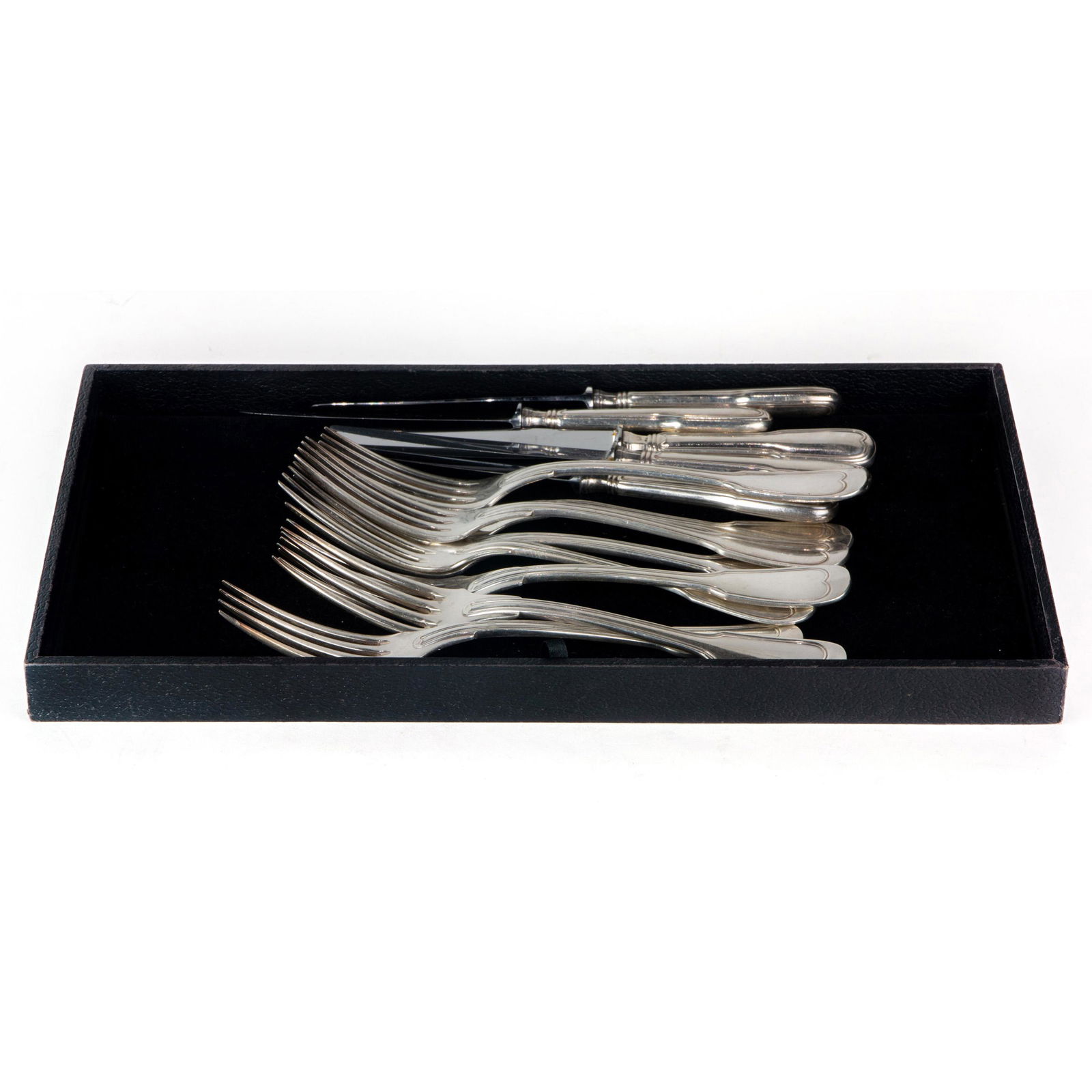 (Lot of 13) French silver plate flatware (1 of 2)