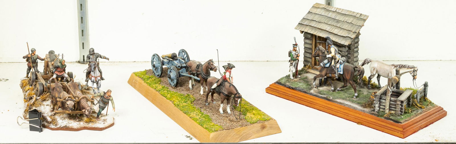 (lot of 3) Hand painted figural group (1 of 1)