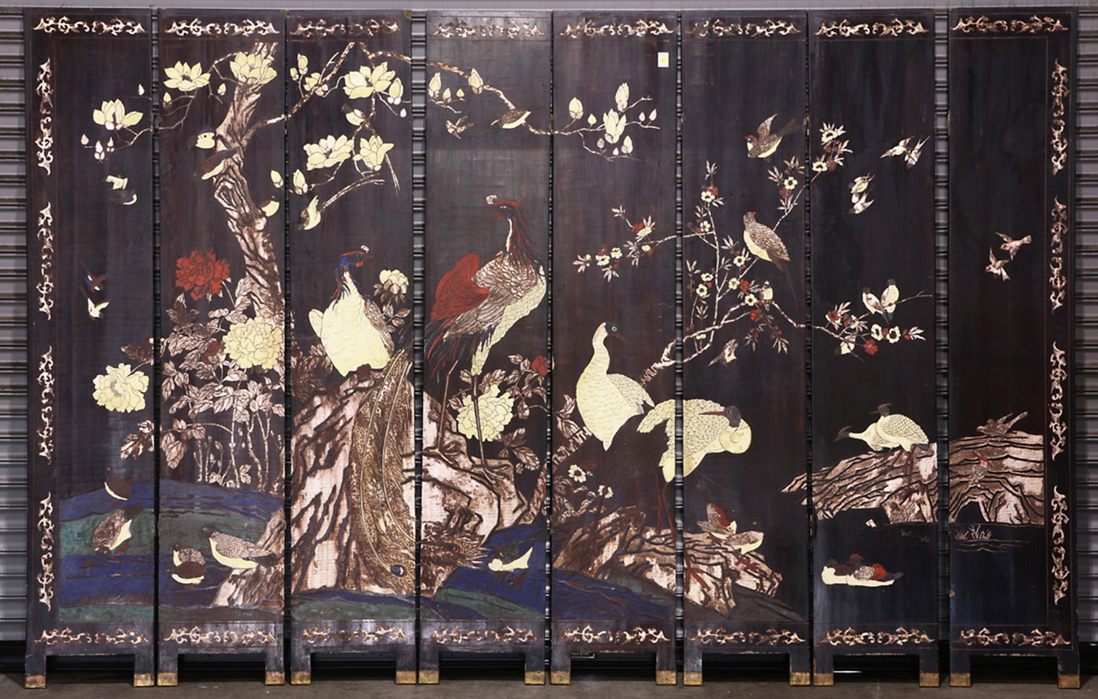 Chinese coromandel reversible eight-panel screen (1 of 1)