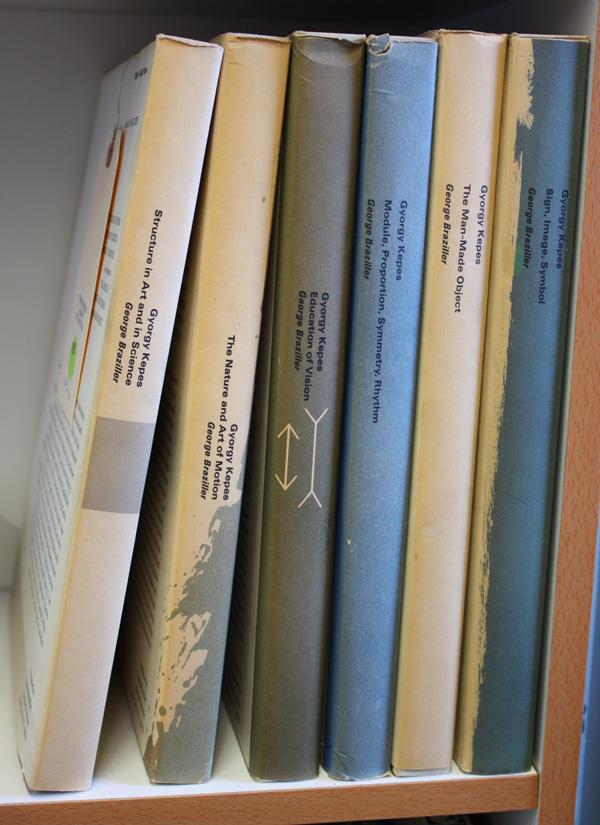 Books, Gyorgy Kepes, etc.: (lot of 15) Vision + Value series, edited by Gyorgy Kepes, 6 volume set, includes ''Structure in Art and Science'', ''The Nature and Art of Motion'', ''Education of Vision'', ''Module Proportion Symme