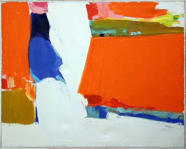 Painting, Helen Bertha Dooley, Indian Country: Framed oil on canvas, ''Indian Country,'' 1978, by Helen Bertha Dooley (California, 1907-1994), signed lower right, signed, titled, and dated verso, overall: 40''h x 50''w