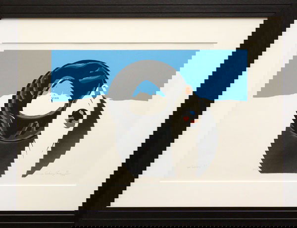 Print, Connie Seabourn Ragan, Her Vessel: Framed color lithograph, ''Her Vessel'', 1986, by Connie Seabourn Ragan (American, b. 1951), pencil signed and dated lower right, titled lower left, numbered 34/63, overall: 23.75''h x 31.25''w