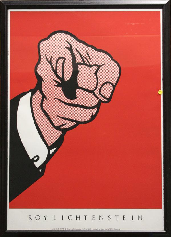 Print, after Roy Lichtenstein, Untitled: Framed serigraph, Untitled, 1989 print after 1973 original, after Roy Lichtenstein (American, 1923-1997), printed by ACTE III, overall: 42.5''h x 30.5''w