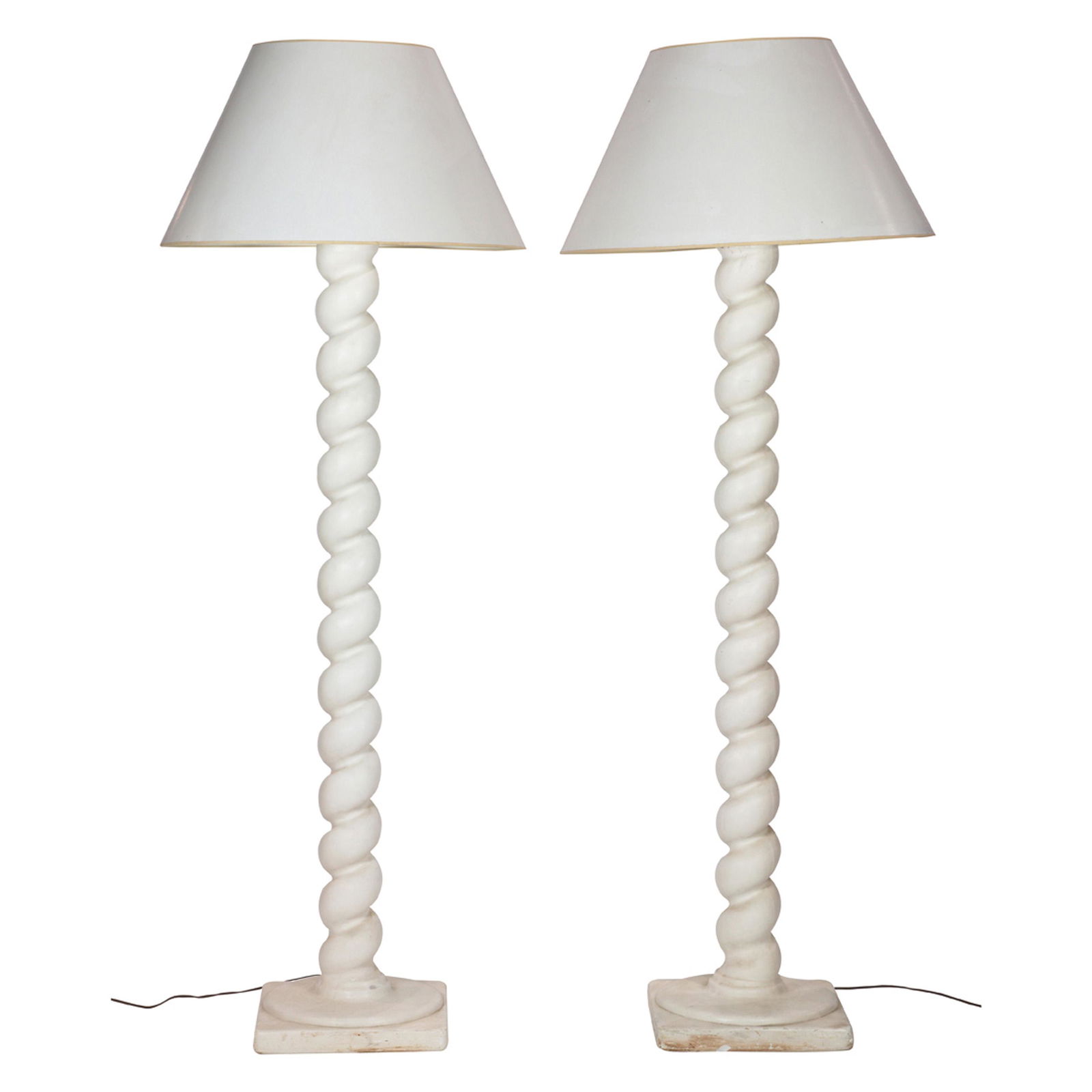Michael Taylor spiral floor lamps, pair (1 of 3)