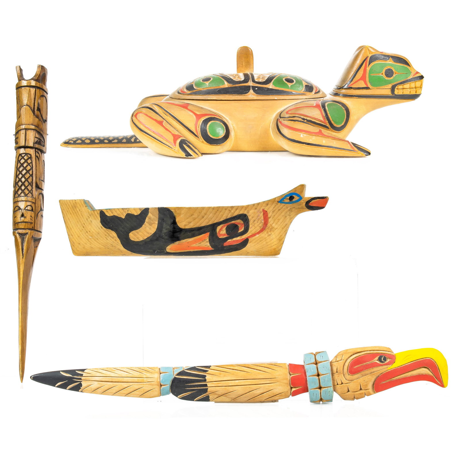 (lot of 4) Inuit carving group (1 of 10)