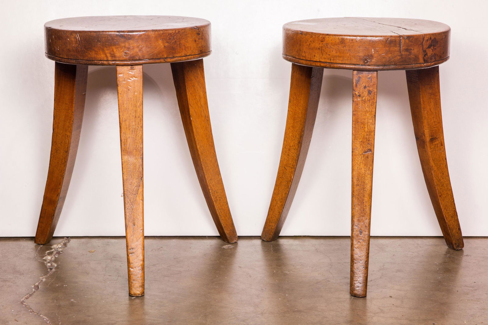 Pair of Primitive style stools (1 of 1)