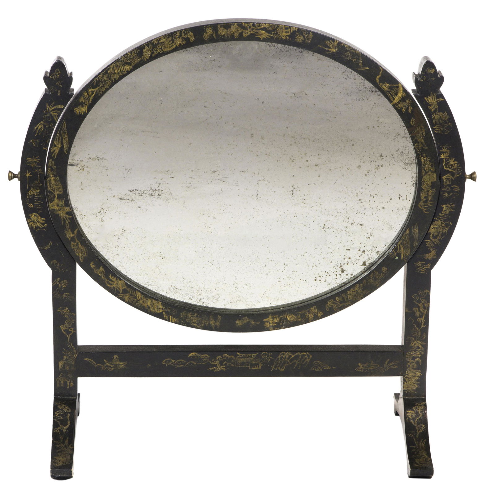 Nierman Weeks chinoiserie decorated vanity mirror on (1 of 3)