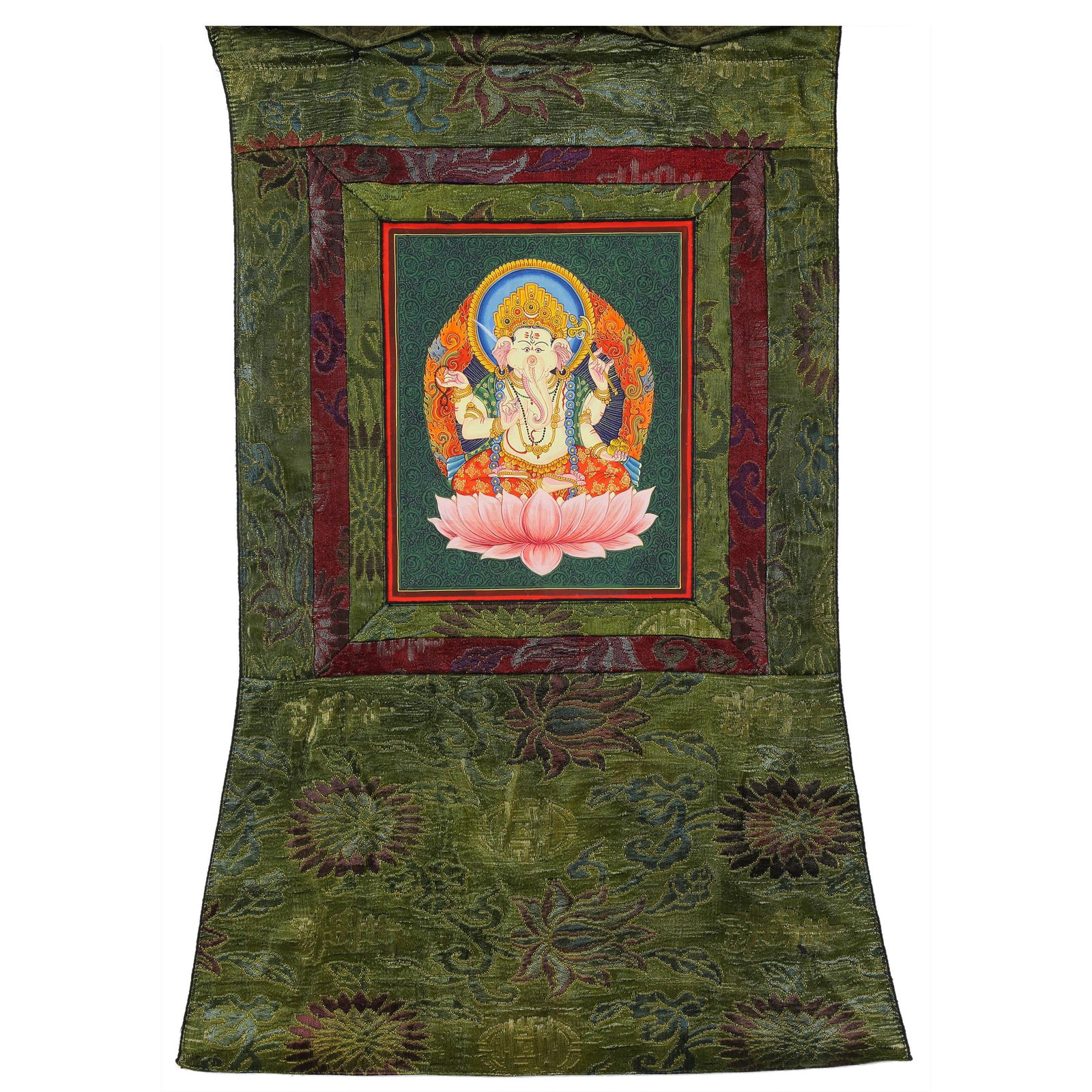 Himalayan thangka of seated Ganesh (1 of 1)