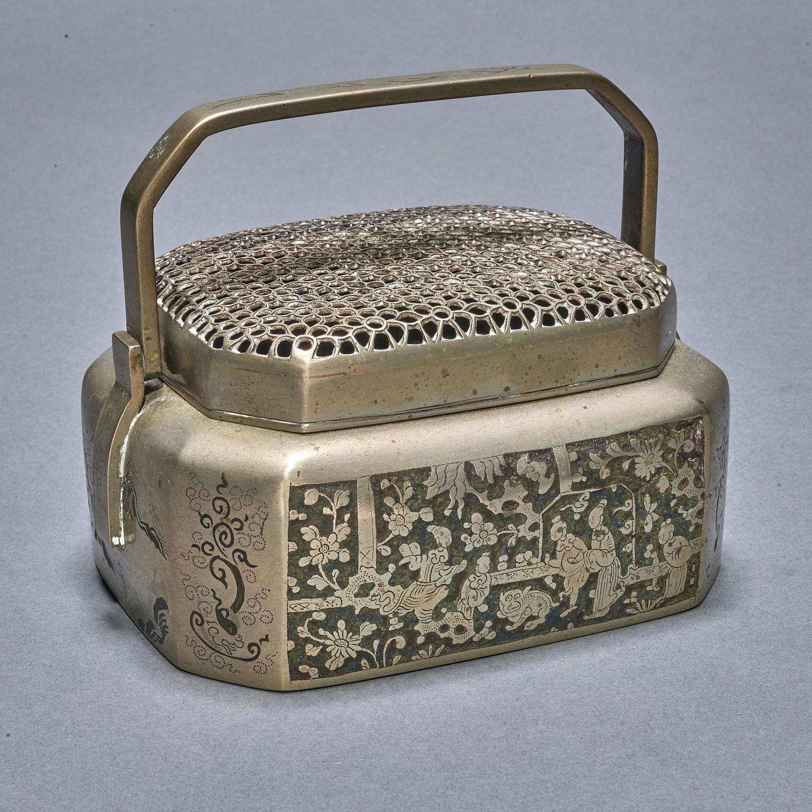 Chinese white brass hand warmer (1 of 1)