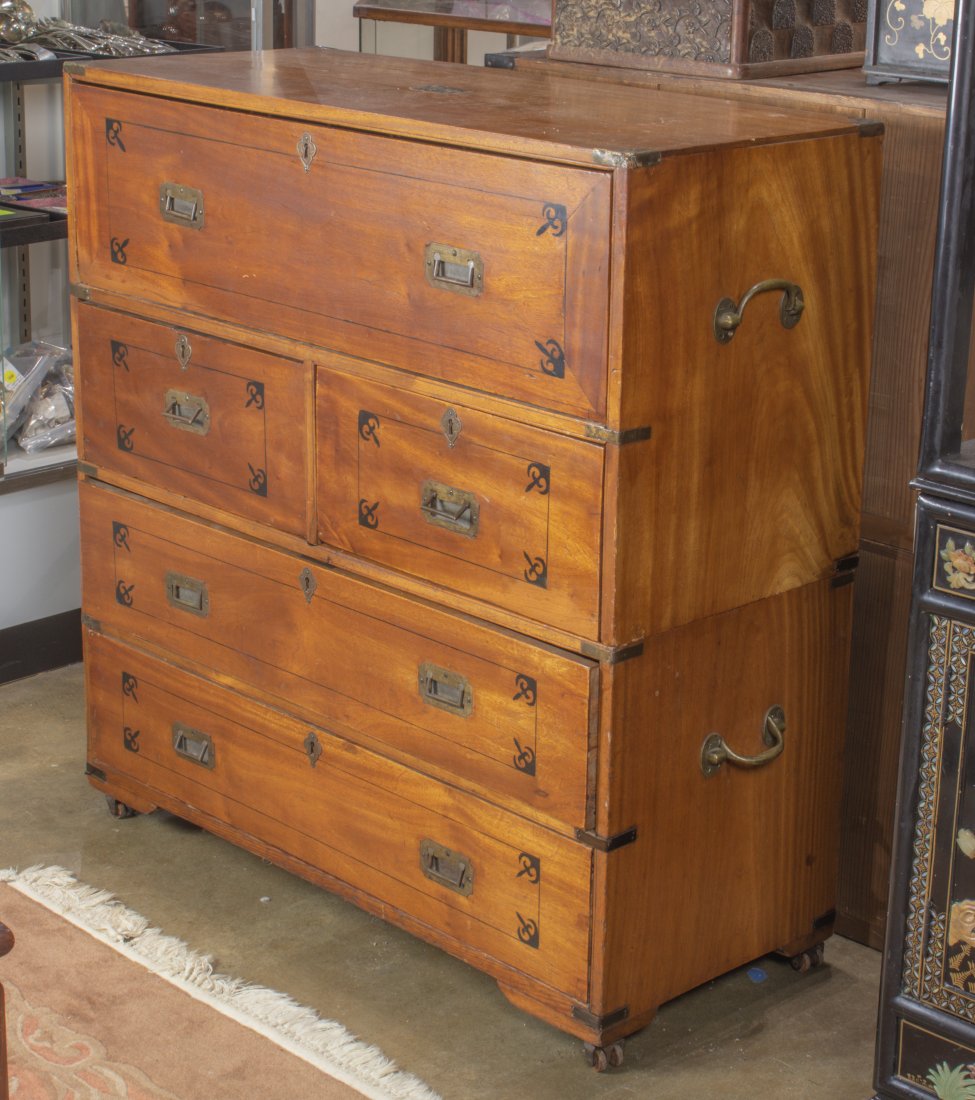 Chinese export two-part camphor chest (1 of 2)