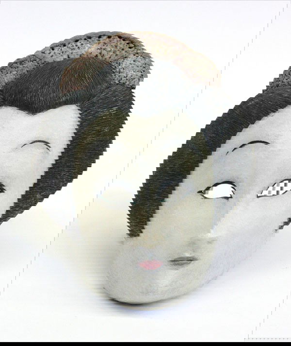 279 Japanese Geisha mask Oct 09, 2010 Clars Auction Gallery in CA