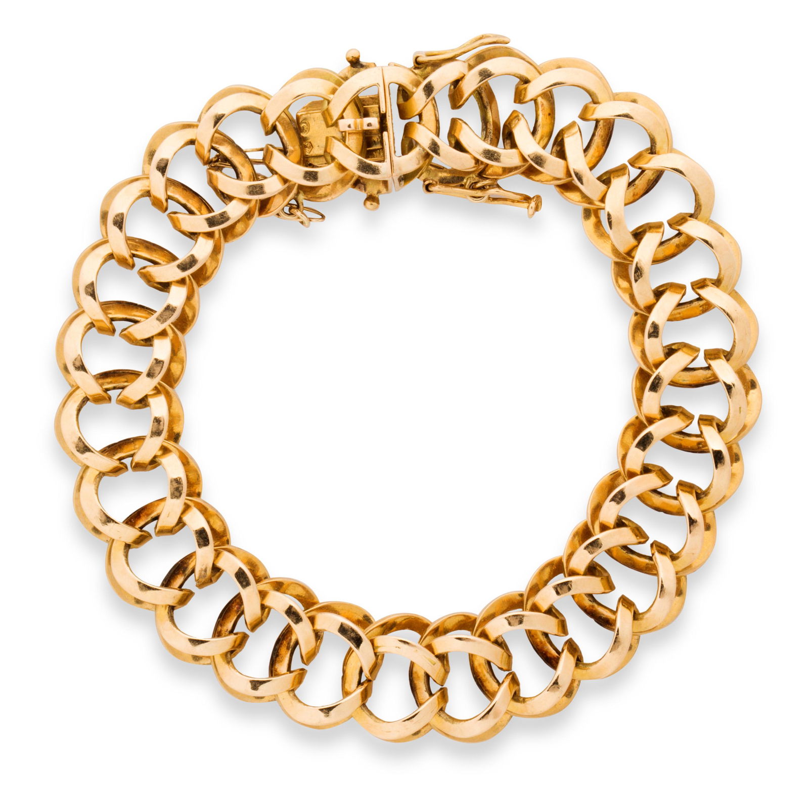 An eighteen karat gold bracelet (1 of 2)