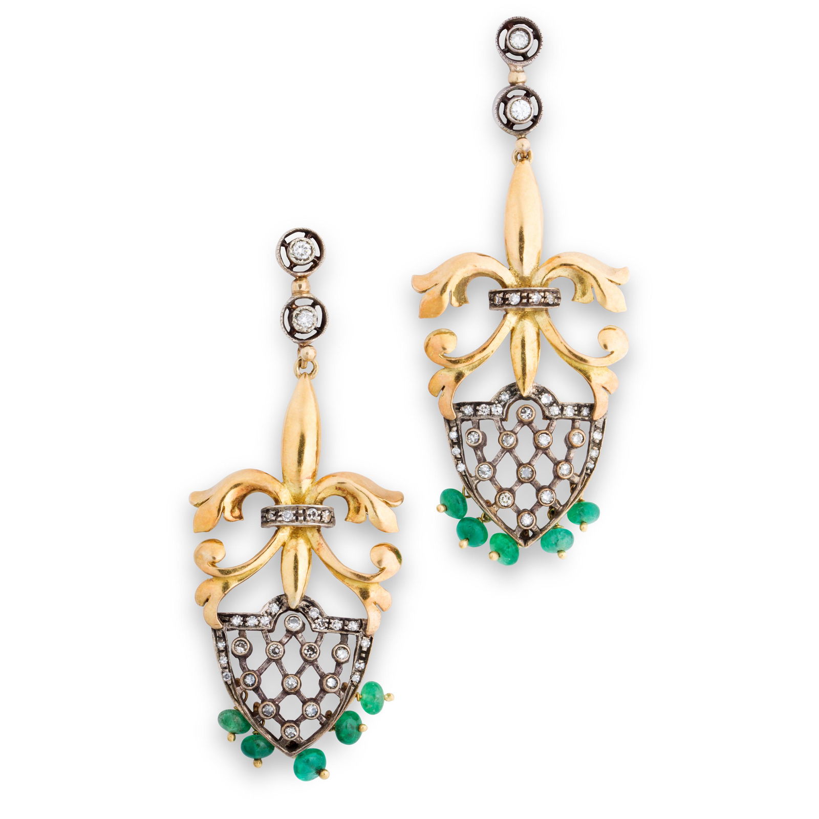 A pair of Early 20th Century earrings (1 of 1)