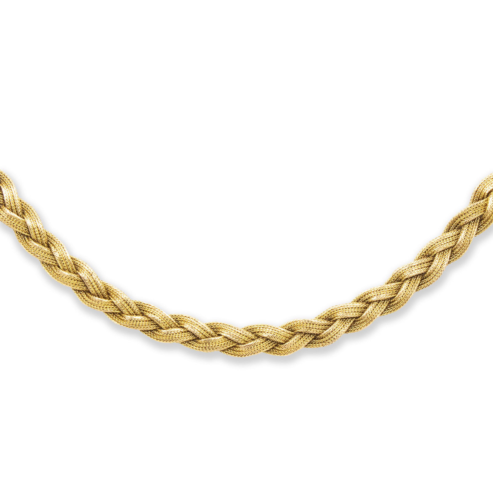 A Victorian fourteen karat yellow gold chain necklace (1 of 1)