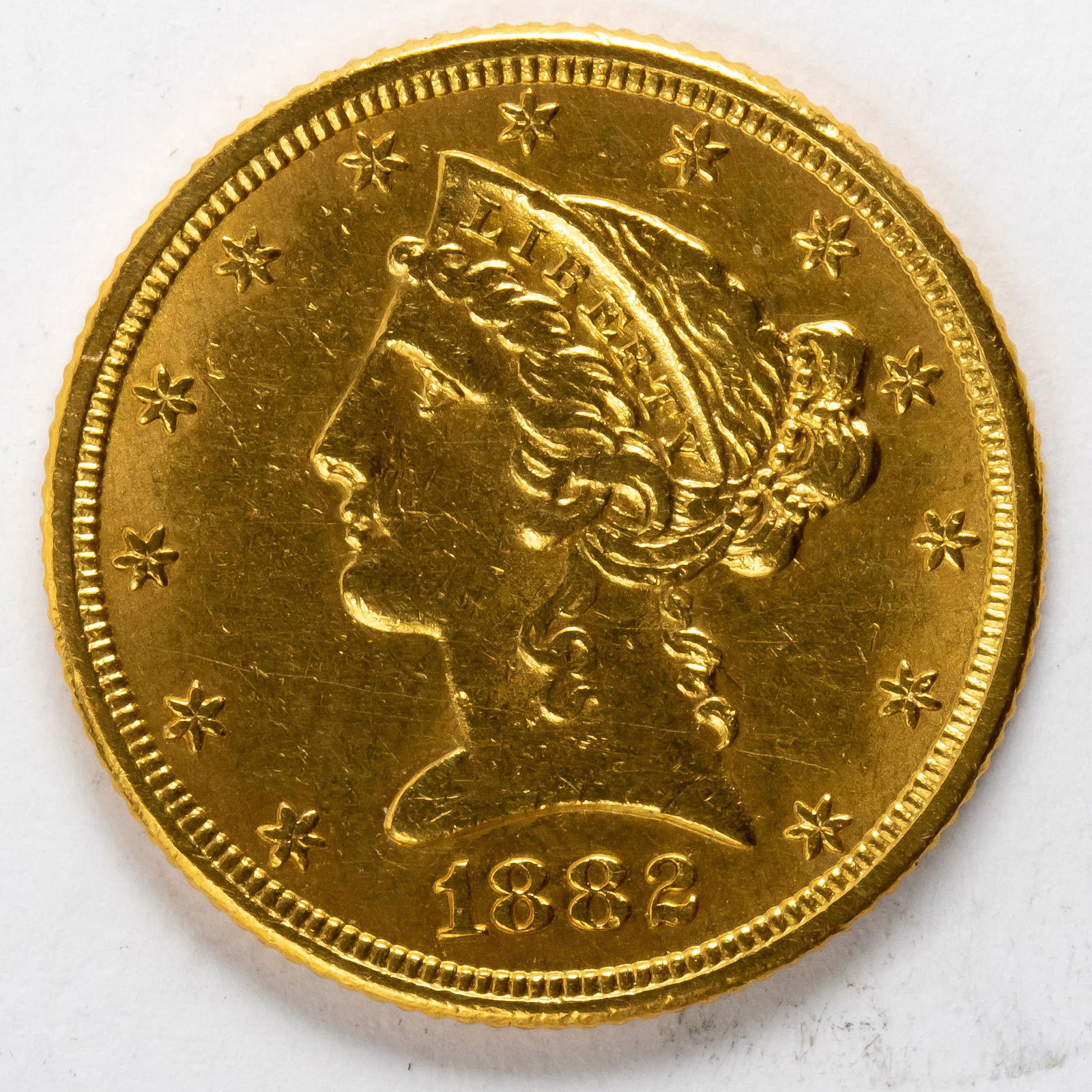 1882 $5 Gold 1/2 Eagle Liberty Head (1 of 2)