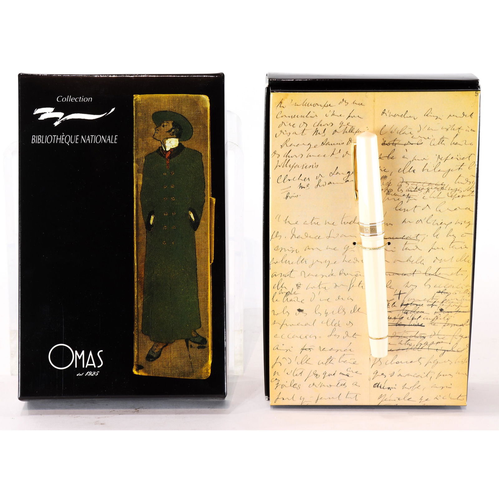 Italian Omas Bibliotheque Nationale fine tip fountain (1 of 3)