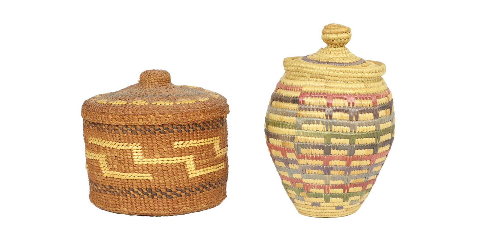 A Tsimshian basket and a fine Eskimo basket (1 of 1)