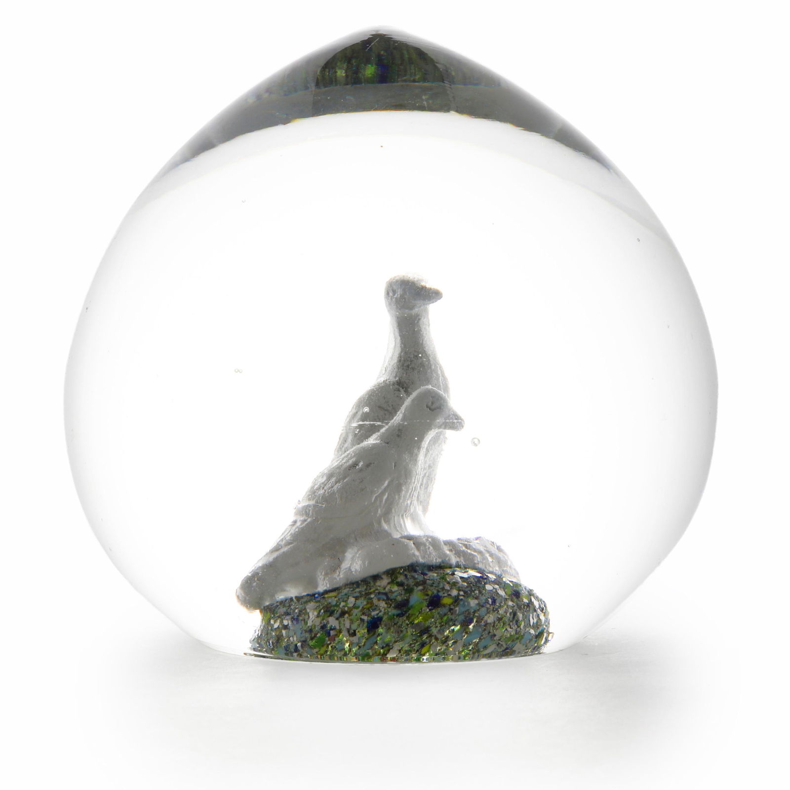 A sulfide dove paperweight (1 of 2)