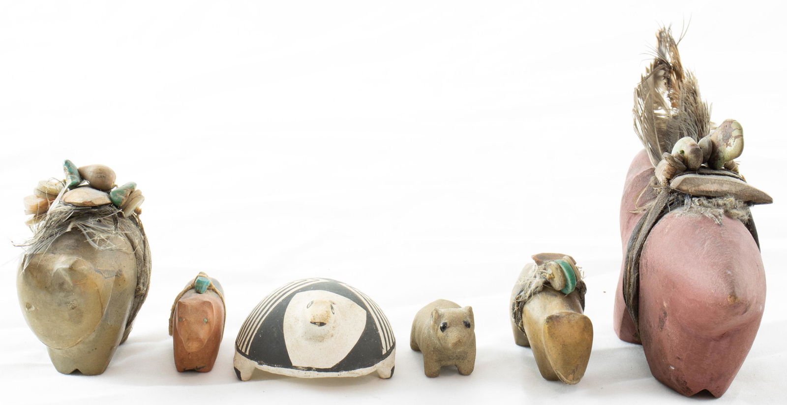 (lot of 6) Southwest American Indian zoomorphic (1 of 2)