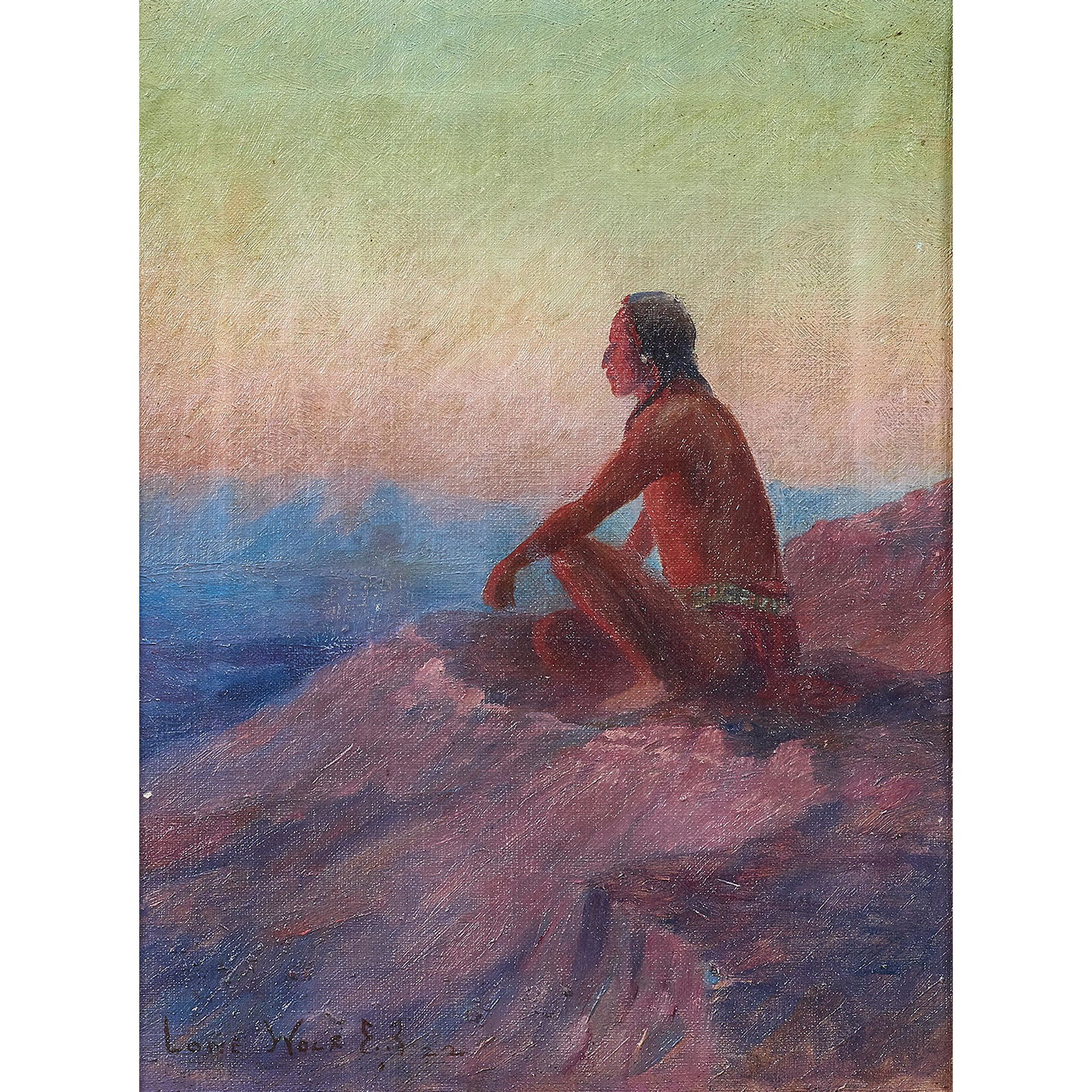 Painting, Lone Wolf (1 of 4)