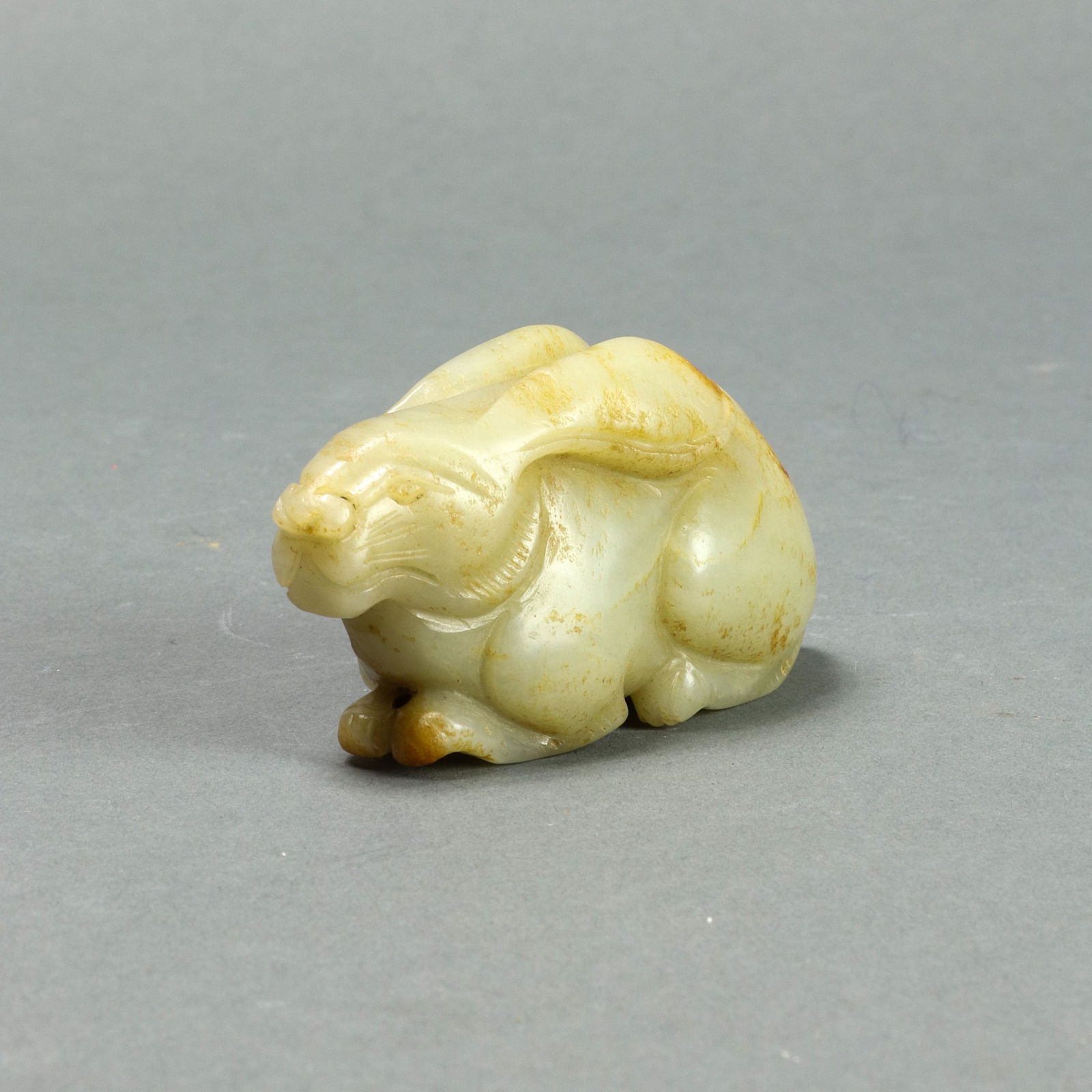 Chinese celadon and russet jade rabbit (1 of 3)