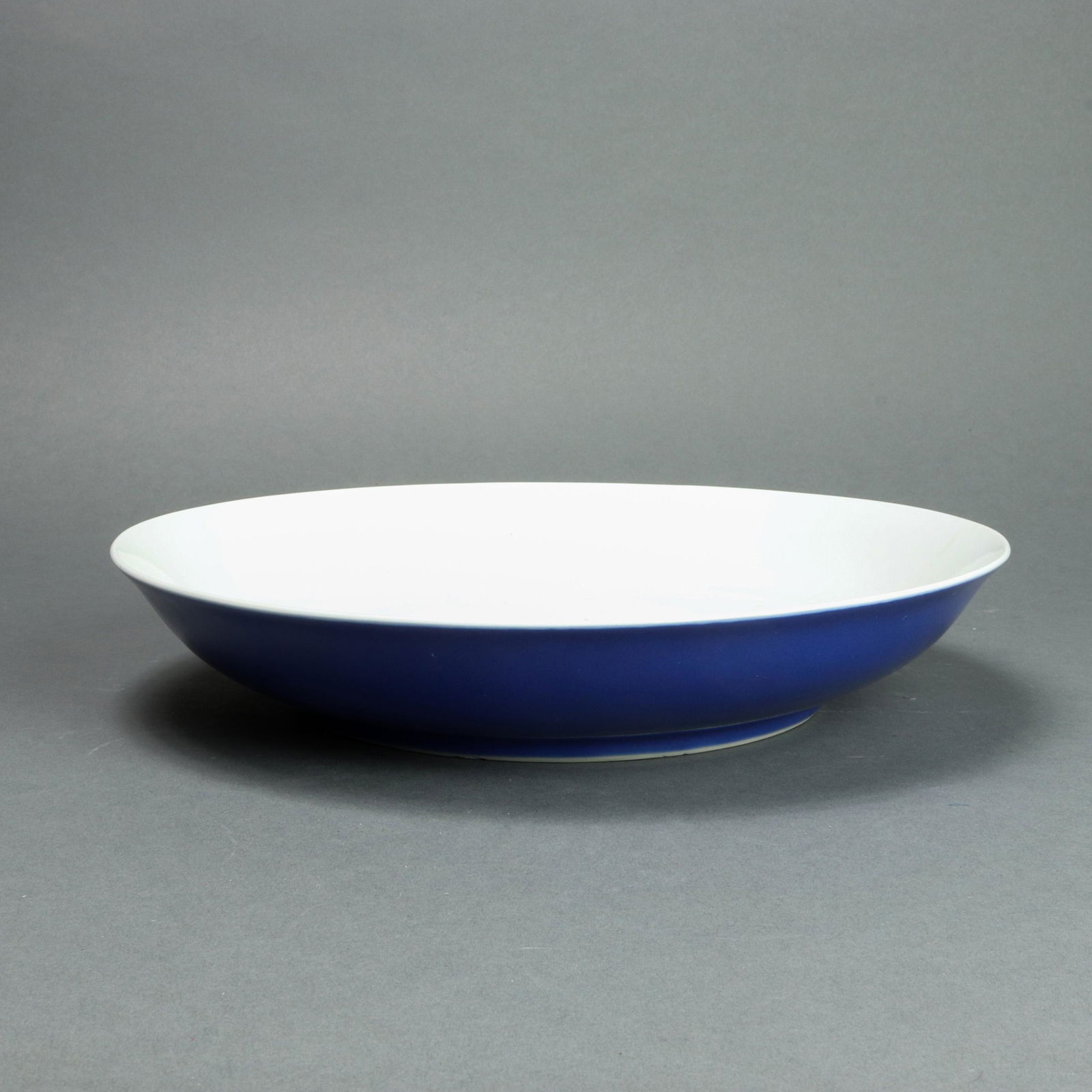 Chinese powder blue glazed dish (1 of 3)