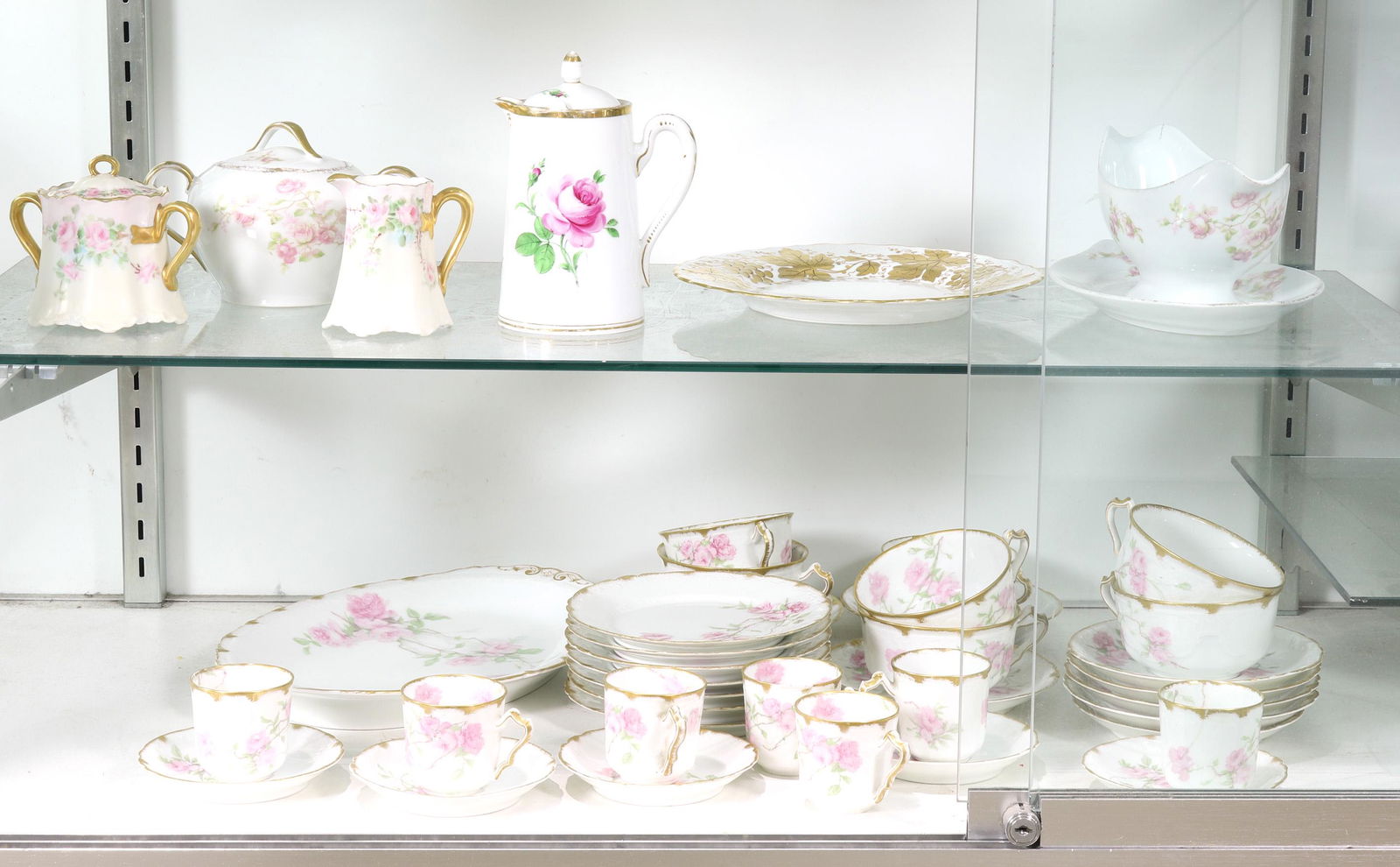 Two shelves of Continental porcelain (1 of 1)