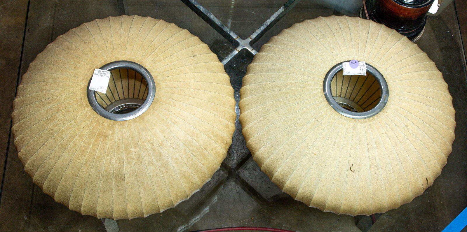 A pair of George Nelson bubble lamp shades (1 of 1)