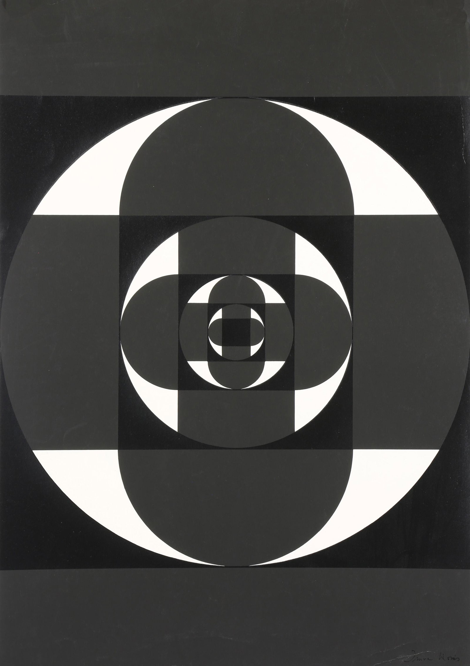 Print, Kaleidoscope Vision: Kaleidoscope Vision, screenprint, unsigned, 20th century, sheet (unframed): 16"h x 23"w
