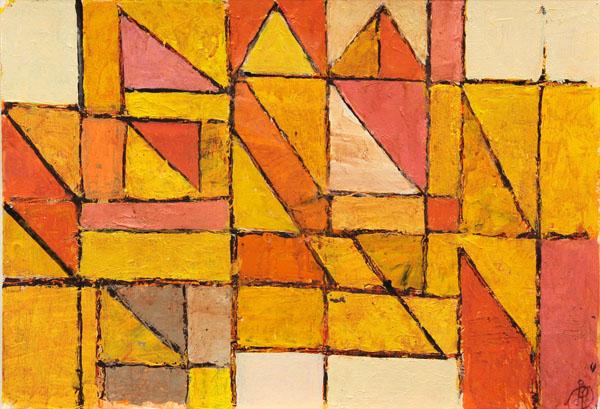 Pair of paintings, Irving B. Hayes: (lot of 2) Unframed acrylics on paper, ''Untitled #1'' and ''Untitled #3,'' by Irving B. Hayes (American, 1927-2005), each signed lower right, overall: 15''h x 22''w