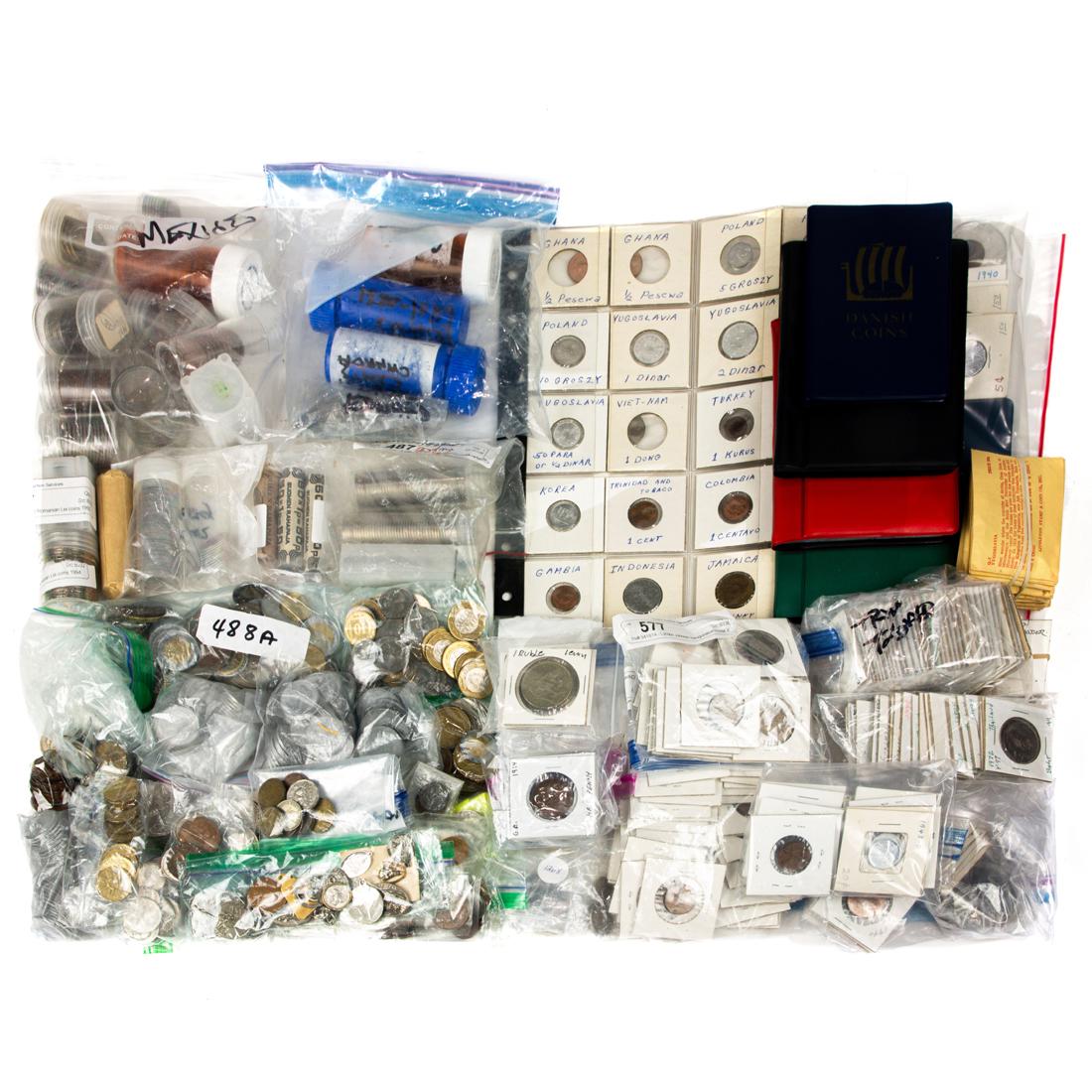 Worldwide Coin collection, large accumulation of 19th (1 of 5)