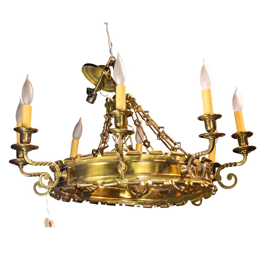 A French Napoleon III style eight light chandelier (1 of 2)