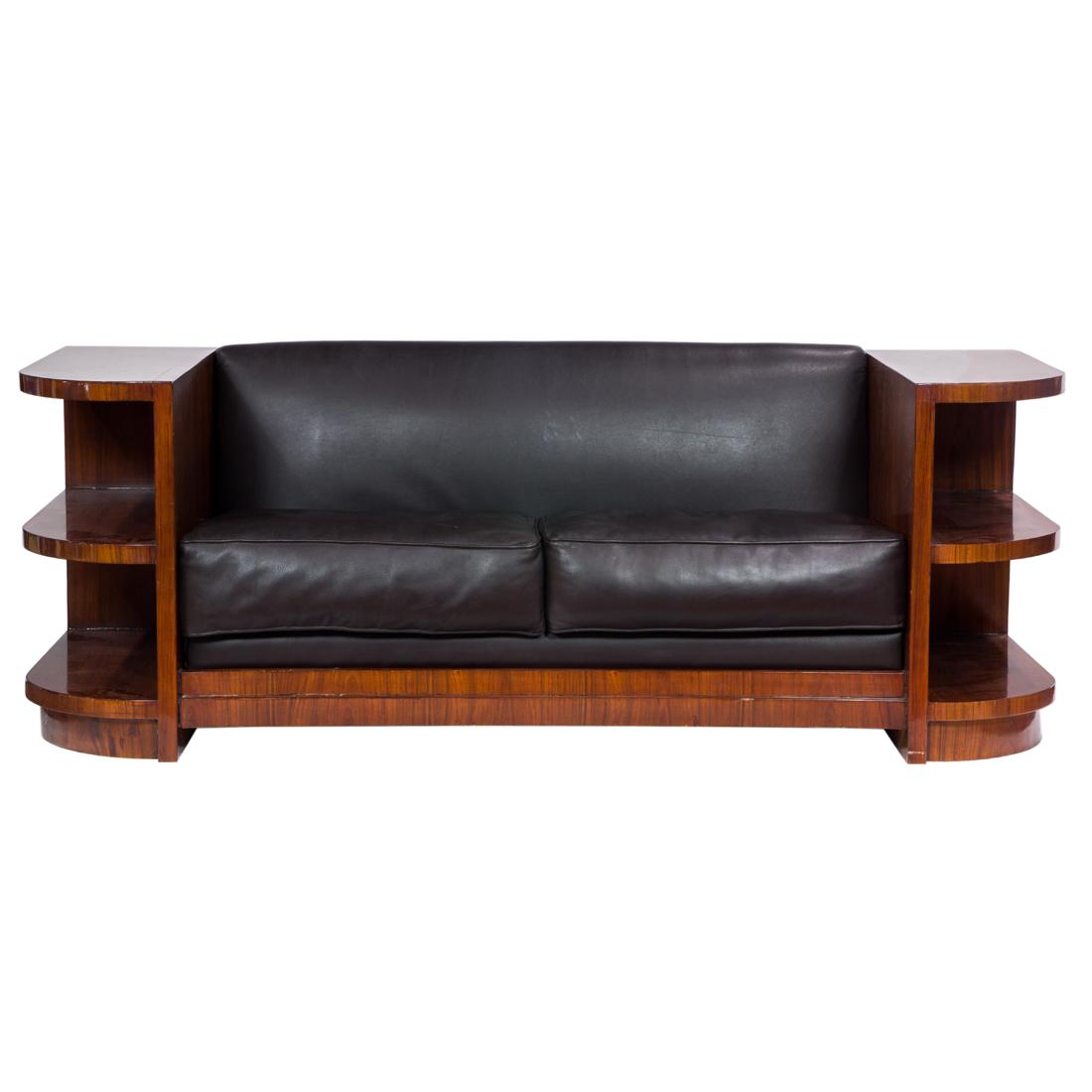 A French Art Deco mahogany sofa (1 of 3)