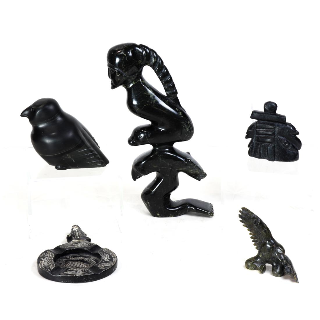 (lot of 5) Inuit carving group (1 of 12)