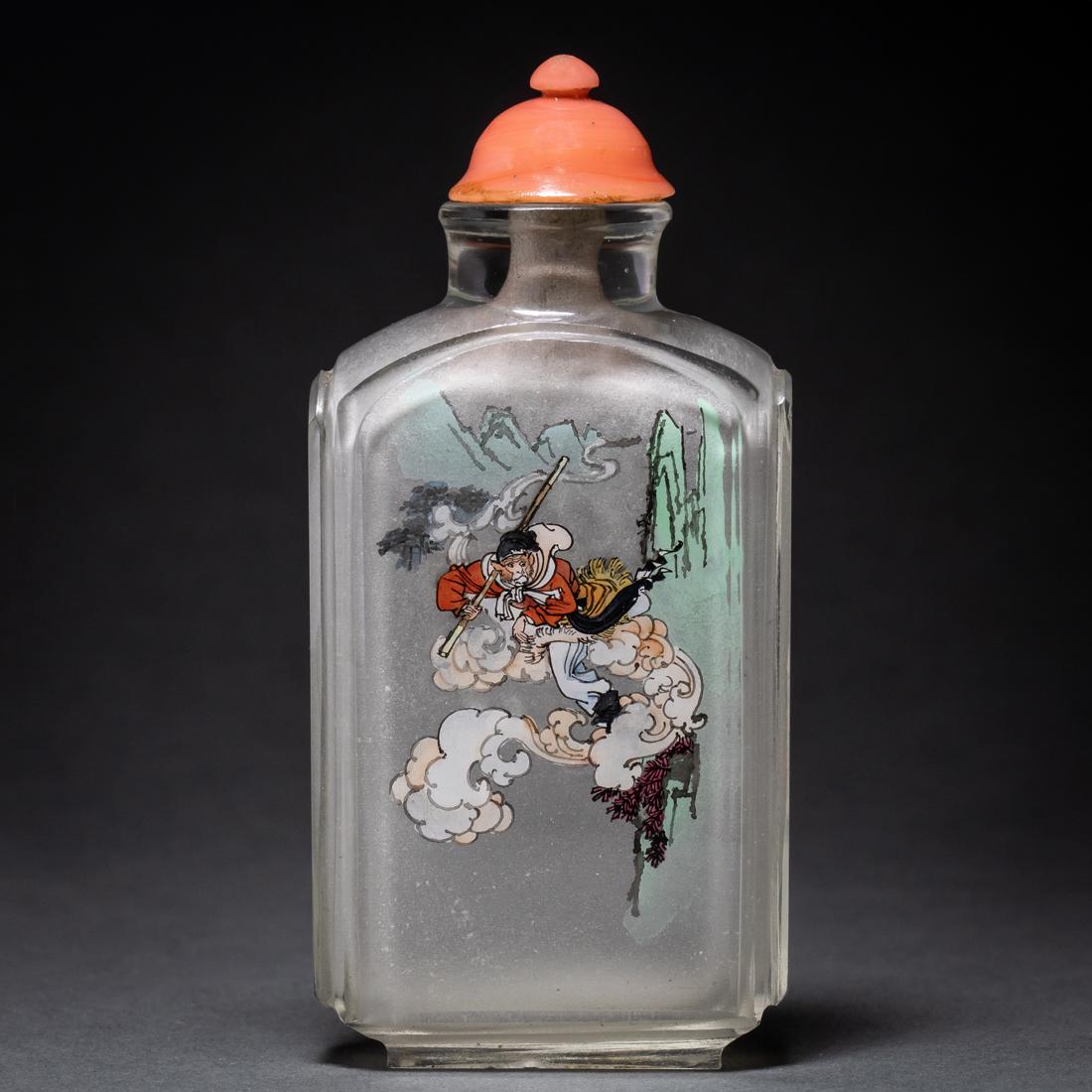 Inside-painted glass snuff bottle by Zhang Guangqing (1 of 2)