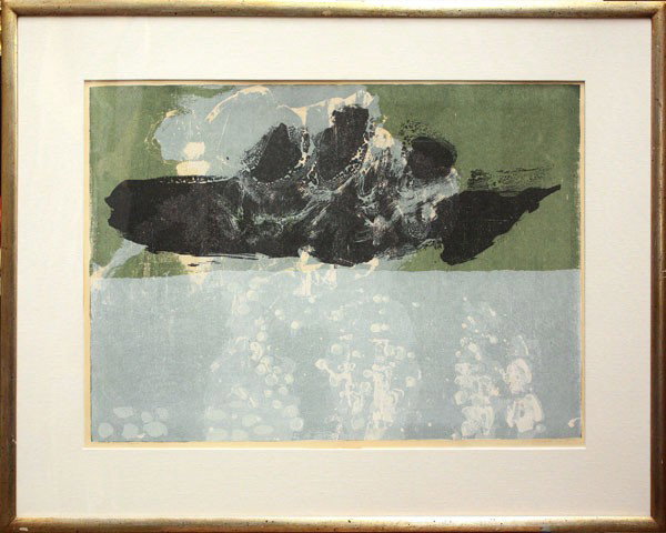 Prints, Sister Mary Corita, Robbin Henderson: (Lot of 2) Framed lithograph, ''Dead White Men in Suits,'' 1988, by Robbin Henderson (Californian, Contemporary), signed ''Robbin Henderson'' lower right, overall: 17.5''h x 47.25''w, and a framed scr