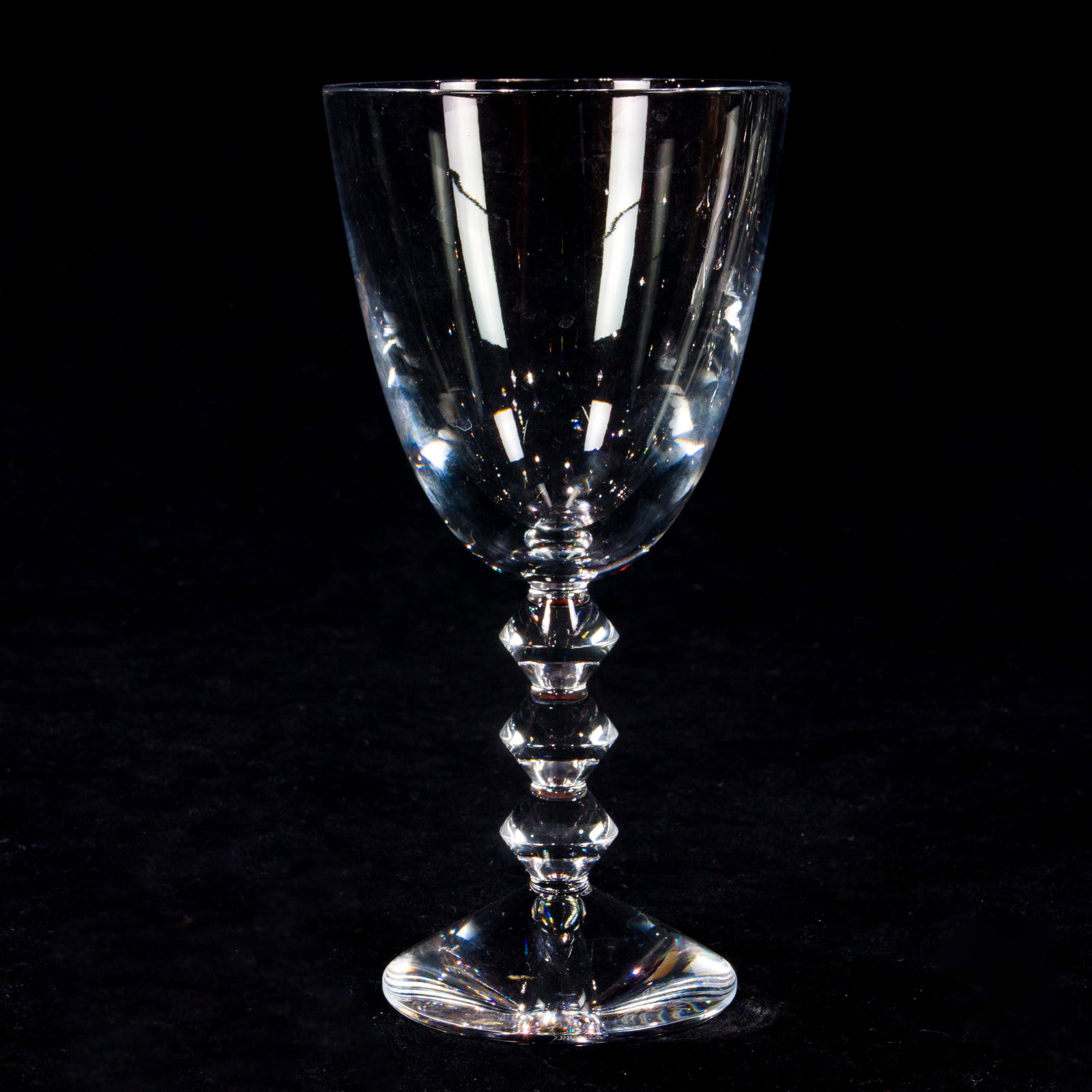 Six Baccarat water goblets in the Vega pattern designed (1 of 4)