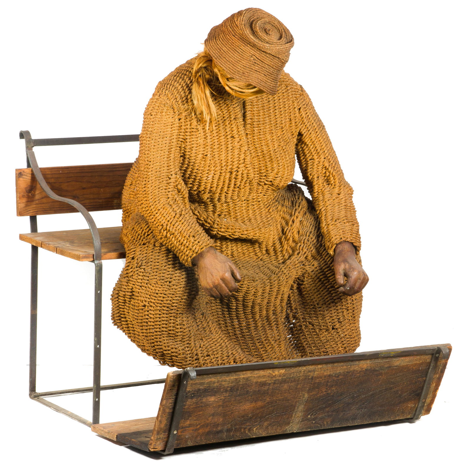 An Australian figural  mixed media Sitting Woman on (1 of 3)