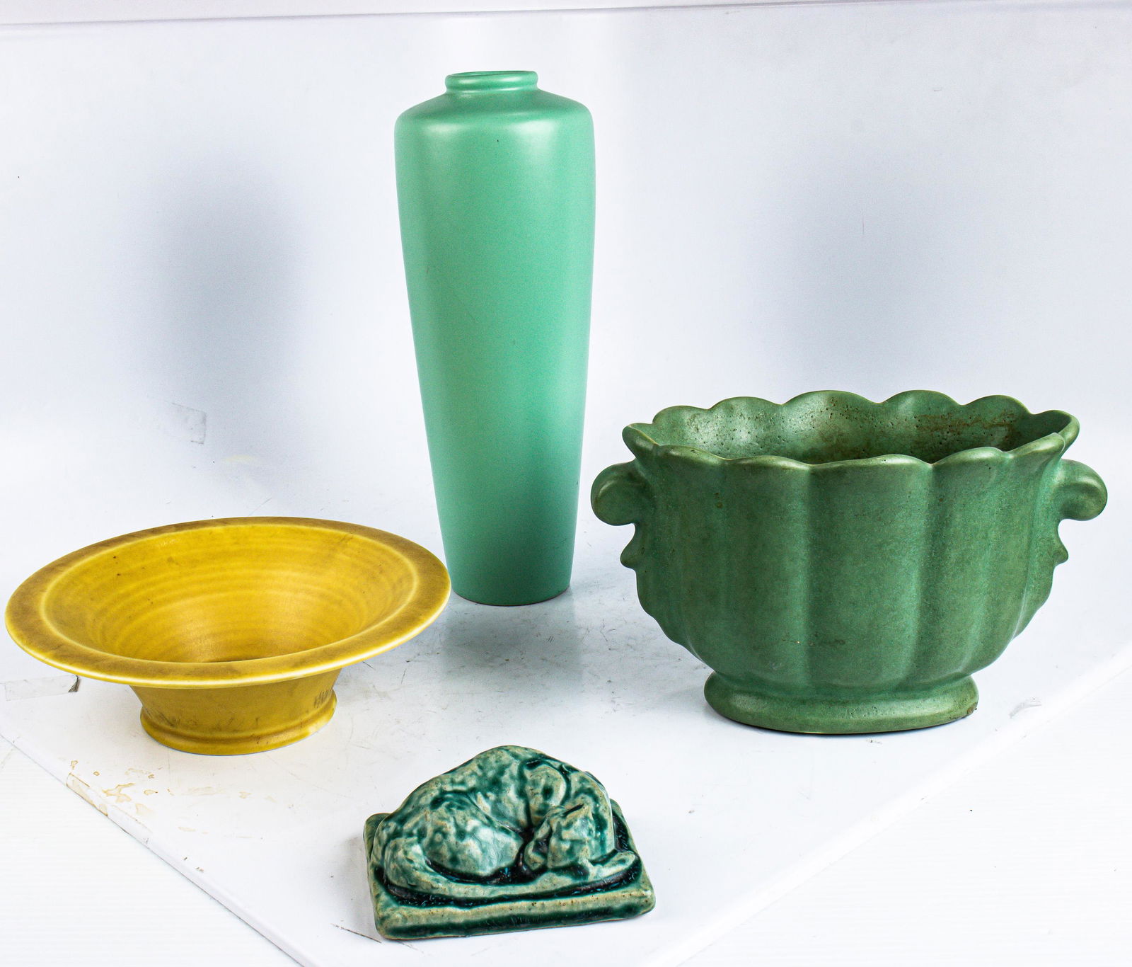 (lot of 4) Rookwood bowl and other pottery (1 of 1)