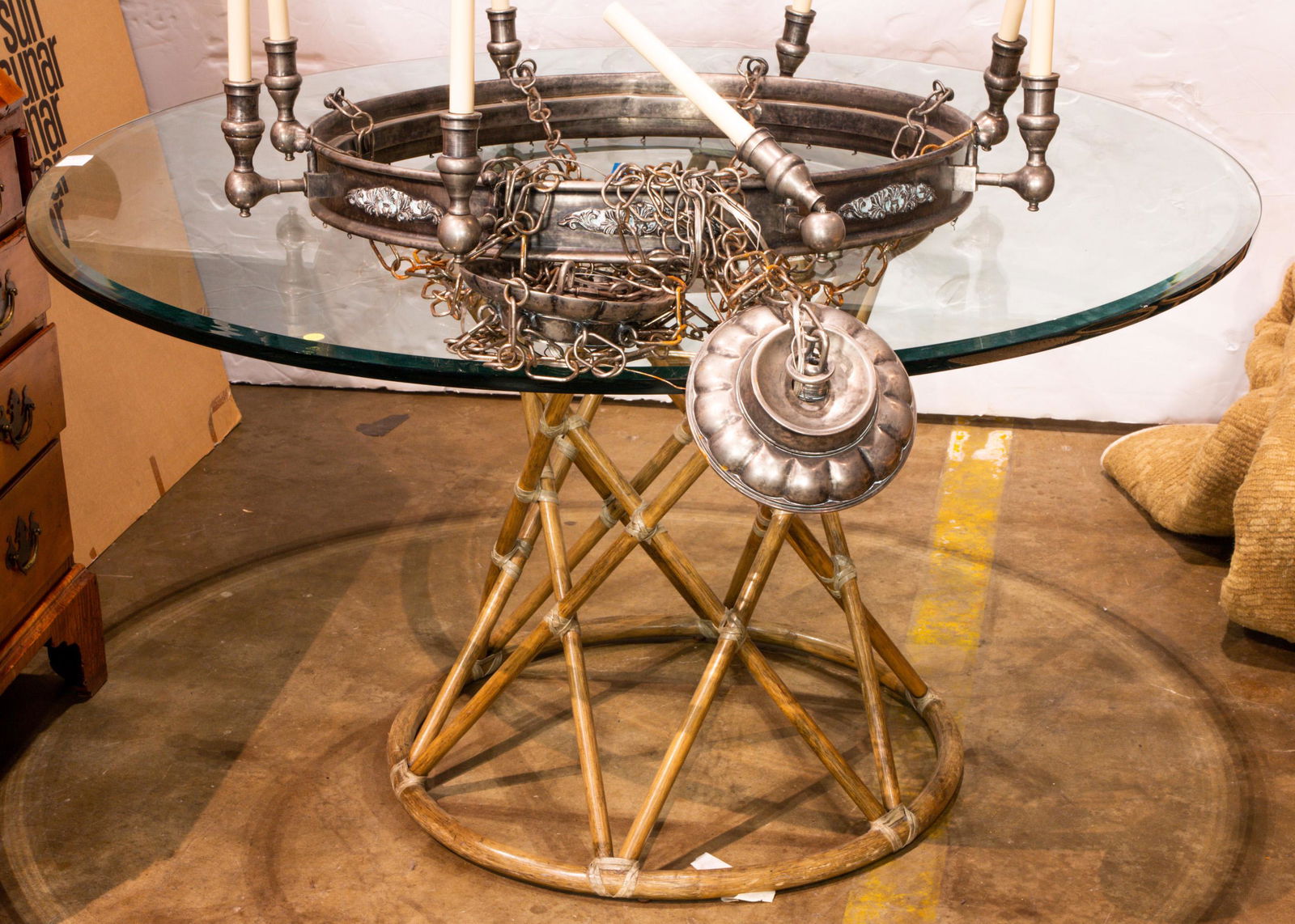 McGuire San Francisco style dining table (1 of 1)