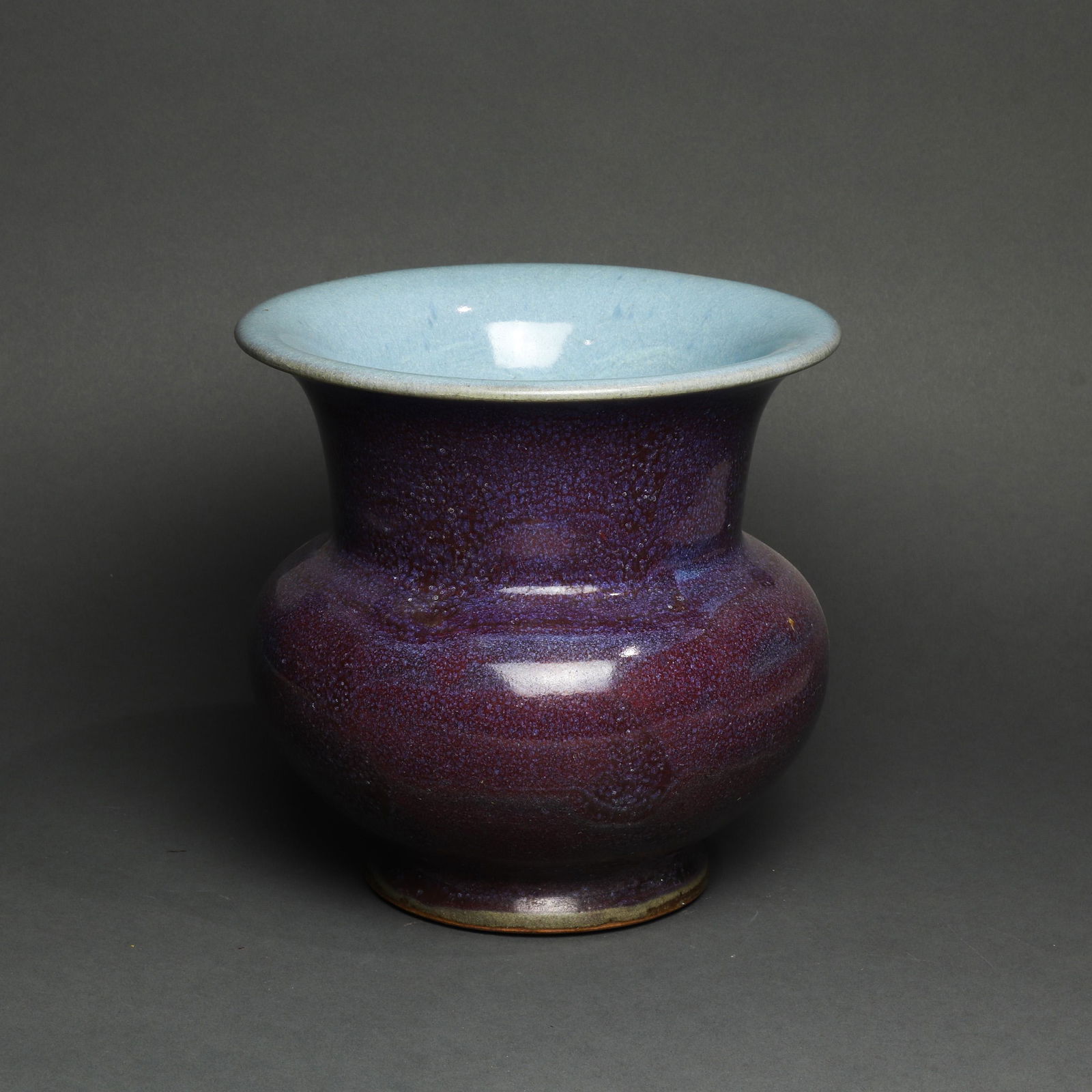 Chinese Junyao type glazed planter (1 of 1)
