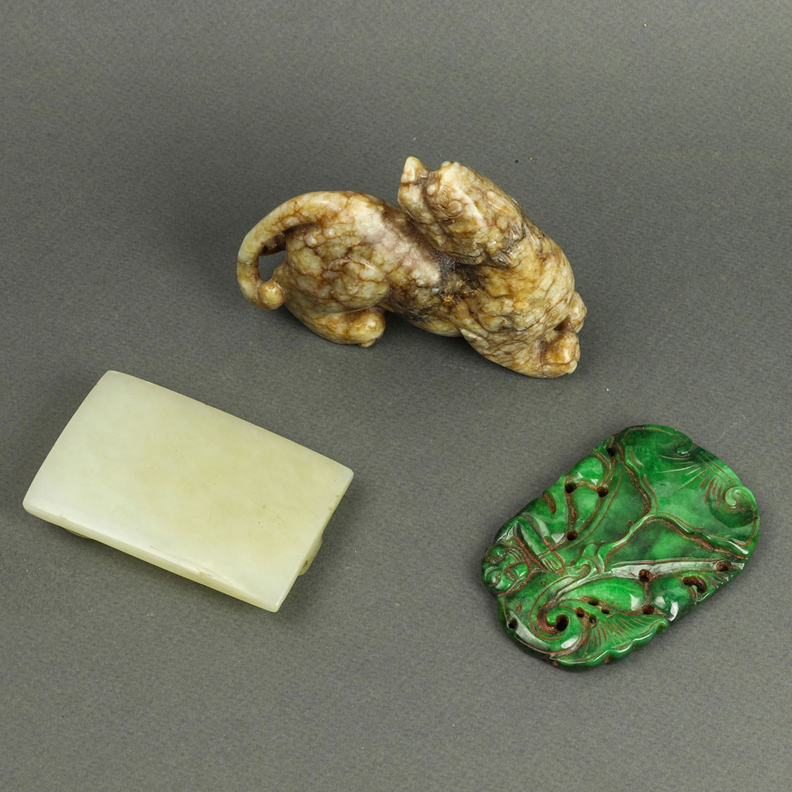 (lot of 3) Chinese stone carvings (1 of 1)