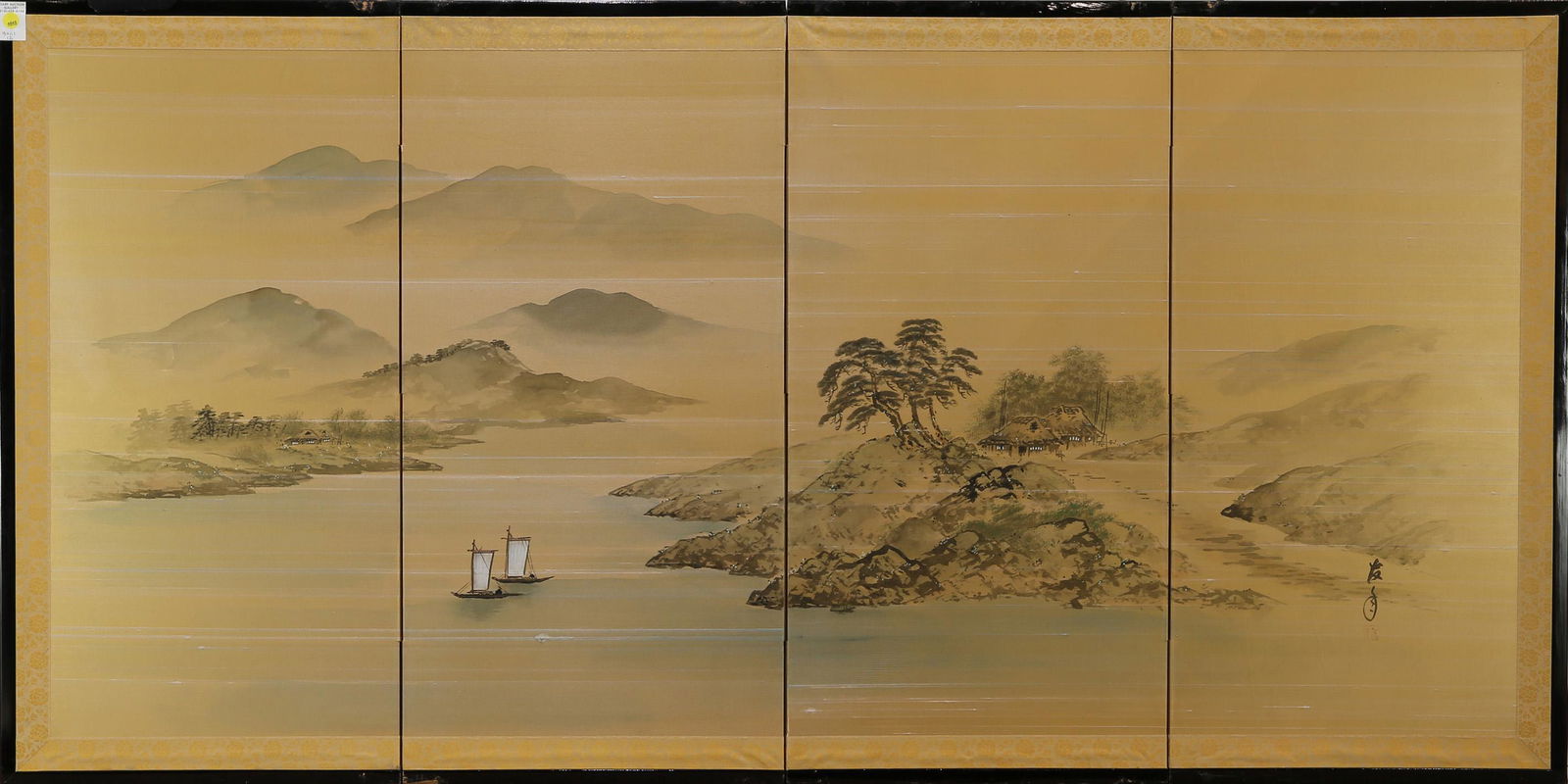 Japanese four-panel folding screen (1 of 1)