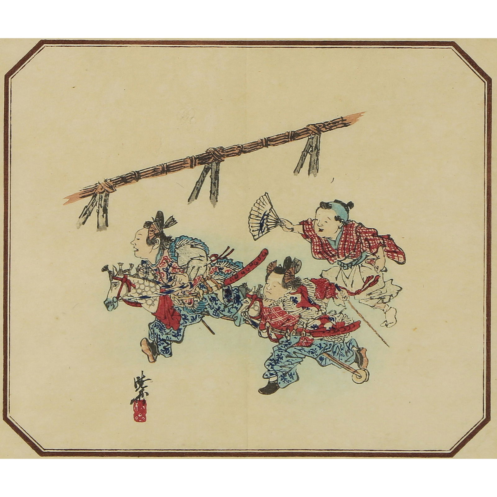 Japanese watercolor painting (1 of 2)