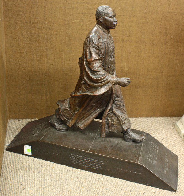 Bronze, Lisa Reinertson, Martin Luther King Jr: Bronze maquette, ''Martin Luther King Jr.'', 1989, by Lisa Reinertson (American, b.1955), signed and dated ''Reinertson '89'' lower left base, edition 1/80, inscribed ''Maquette, Kalamazoo, MI'' lower