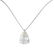 2426: Platinum diamond pear cut pendant