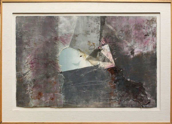 Painting, Christine Ranes, Improvisations: Framed oil and mixed media on paper, ''Improvisations'', 1981, by Christine Ranes (Californian, 1929-2002), signed and dated ''Chris Ranes '81'' lower right, overall: 35'' x 49''. Provenance: Nevada M
